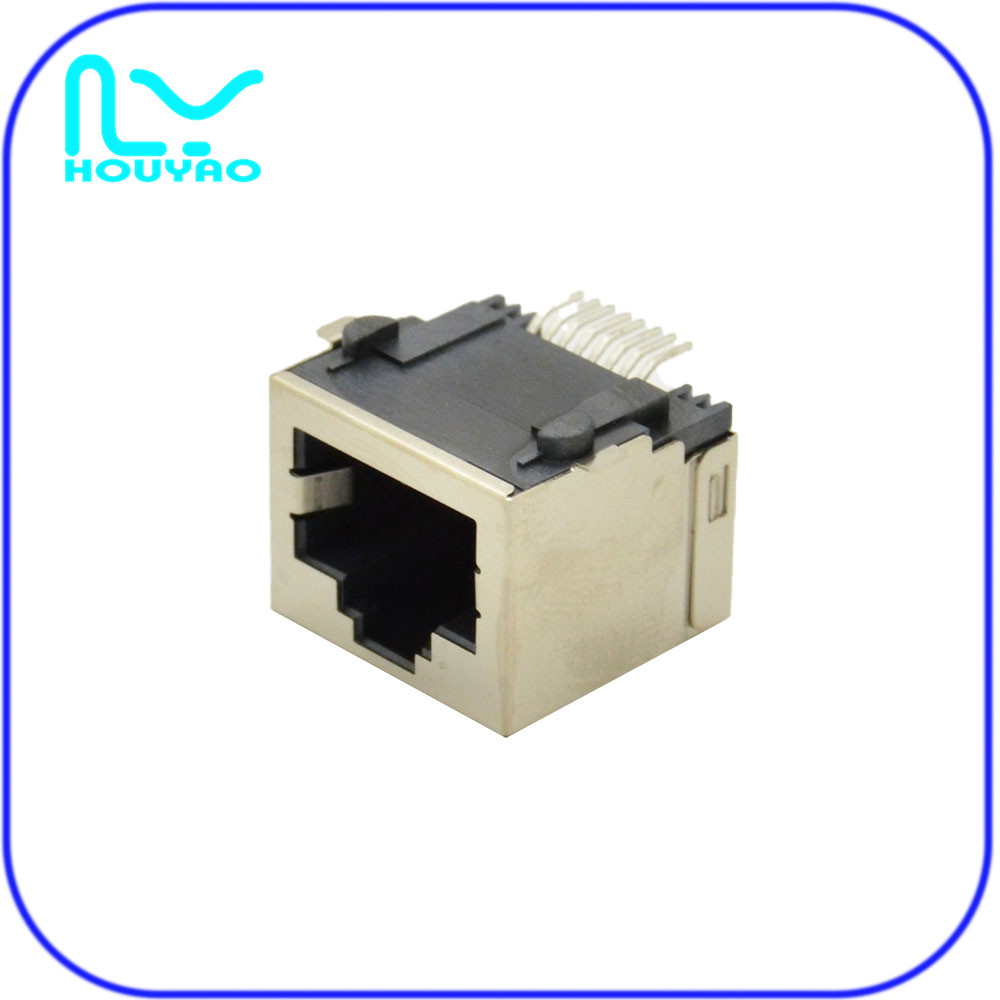 RJ45 1*1 SMT without light - copper shell